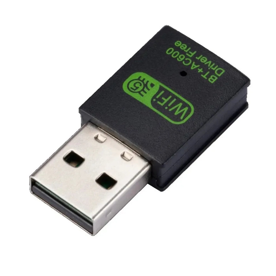 600Mbps USB WiFi Bluetooth Adapter 2 in 1 Dongle Dual Band 2.4G&5GHz USB WiFi 5 Network Wireless Bluetooth Adapter WiFi Receiver