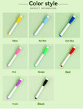 100/5Pcs Dry Erase Whiteboard Markers Set, Washable Pens with Magnetic Eraser for Office Whiteboards & Art Supplies