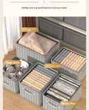 Clothes Storage Box Household Large-capacity Wardrobe Snacks Toys Layered Finishing Artifact Folding Storage Box Basket with Lid