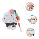 Ice Cream Pinata, Pinata Decoration, Candy Party Pinata w/ PVC Stick  Ice Cream Cake Pinata for Party Decoration Pinata
