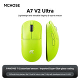 NEW MCHOSE A7 V2 E-sports mouse wireless Bluetooth tri-mode Ergonomics lightweight 8K gaming mice Customized PC accessory gifts