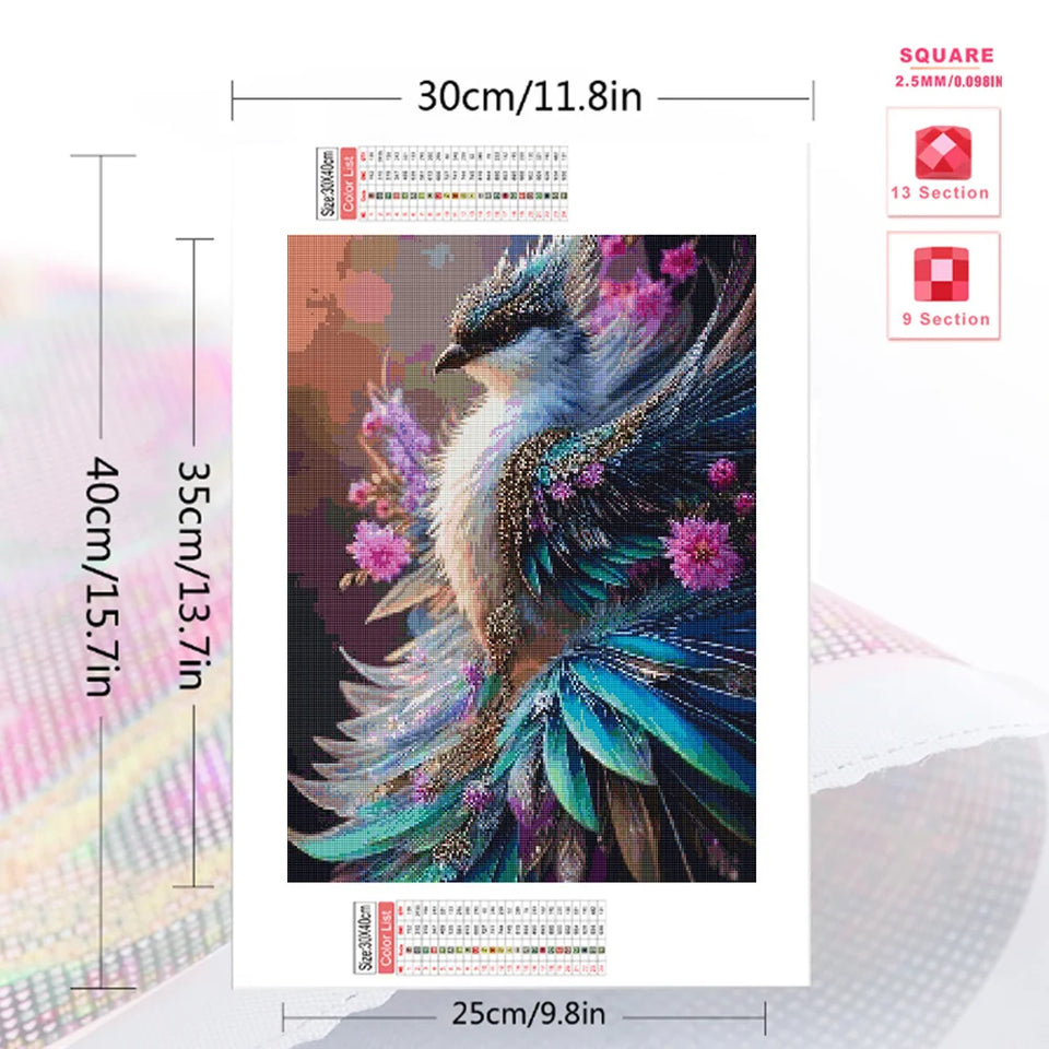 Huacan New Arrivals Diamond Painting Bird Art Hobby Picture Of Rhinestones Full Drill Mosaic Animal Home Decor Kit