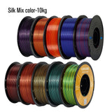 KINGROON Silk Dual-color PLA Filament 3D Printer 1.75mm 11/22 lbs Silk PLA Filament Plastic Materials 3D Printing Special Color
