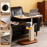 Fixed rotating lift, living room corner sofa coffee table office bedside table mobile air pressure computer table smallsidetable