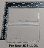 JCD For New 2DS 3DS XL LL Clear Split Shell Transparent Protective Cover Case Screen Film LCD Screen Protector