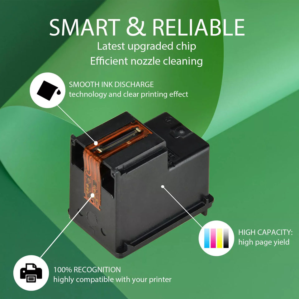 Greencycle 63XL F6U64AN Black Color Ink Cartridge For HP Officejet 3830 3831 3832 4650 All-in-One Printer