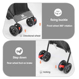 Pet Dog Stroller 4 Wheels Puppy Stroller Rotate with Brakes Storage for Dogs Cats Travel Pet Suplies Outdoor 애완견 유모차