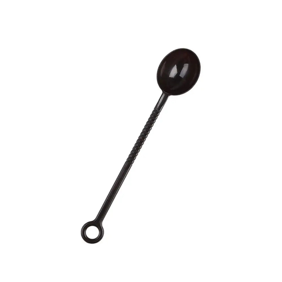Multipurpose 10g Measuring Spoon Coffee/Black Plastic Coffee Scoop Hangable Non-slip Long Handle Sugar Scoop Milk Tea Shop