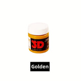 50/100/300ml Golden Acrylic Paint Metal Pearlescent Hand-painted Gypsum Glue Waterproof and Non-fading DIY Painted Paint