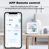 Tuya Zigbee 3.0 WiFi Temperature Humidity Sensor Smart Thermometer Hygrometer APP Remote Control Work with Yandex Alexa