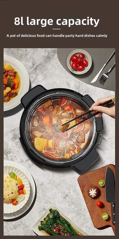 ‌13L Commercial Heavy Duty Pressure Cooker,Restaurant Grade Electric Steamer,Breakfast Buffet Auto Keep Warm Function