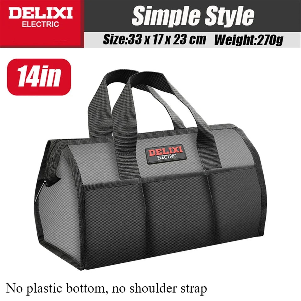 DELIXI Tool Bag Oxford Tools Organizer Professional Waterproof Bag Multifunctional Complete Toolkit Carpenter Tool Accessories