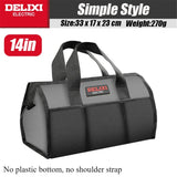 DELIXI Tool Bag Oxford Tools Organizer Professional Waterproof Bag Multifunctional Complete Toolkit Carpenter Tool Accessories