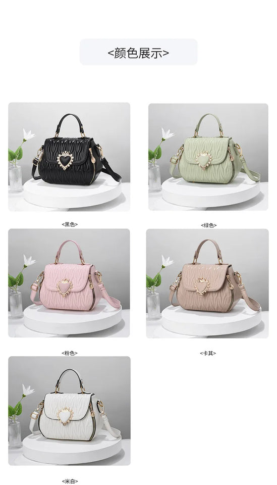 Women's Bag Fashion Lock Shoulder Square Women Handbags Casual Simple Handheld Diagonal Straddle Bag Shopping Messenger Bag