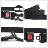 Solid Quick Release Metal Buckle Canvas Tactical Belts Comfortable Webbing Waistband Outdoor Corps Training Hiking Belt For Men