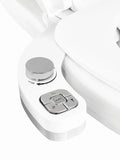 SAMODRA Button Bidet - Non-ElectricSelf  Cleaning Dual Nozzle (Frontal and Rear Wash) Fresh Water Bidet Toilet Seat Attachment