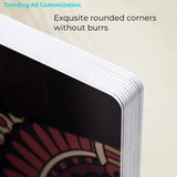 Personalized 9*5.4cm Custom Business Cards 300g Right Angle Double Sided Free Design Logo Text