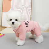 4 Legs Dog Hoodies Jumpsuit for Small Dogs Puppy Clothes Sport Dog Pullover Sweatshirt Doggies Winter Coat Warm Pet Cat Apparel