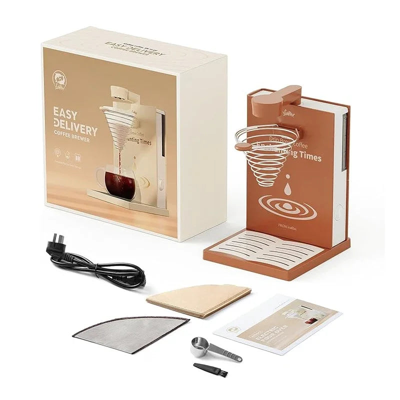 Foldable Portable Coffee Machine American Drip Pour Coffee Maker Travel Electric Automatic Brew Coffee Tea Home Office Appliance
