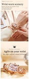 OLEVS 5641 Ladies Watch Fashion Luxury Original  Square Quartz Watch Waterproof Luminous Automatic Date Watches For Woman Gifts