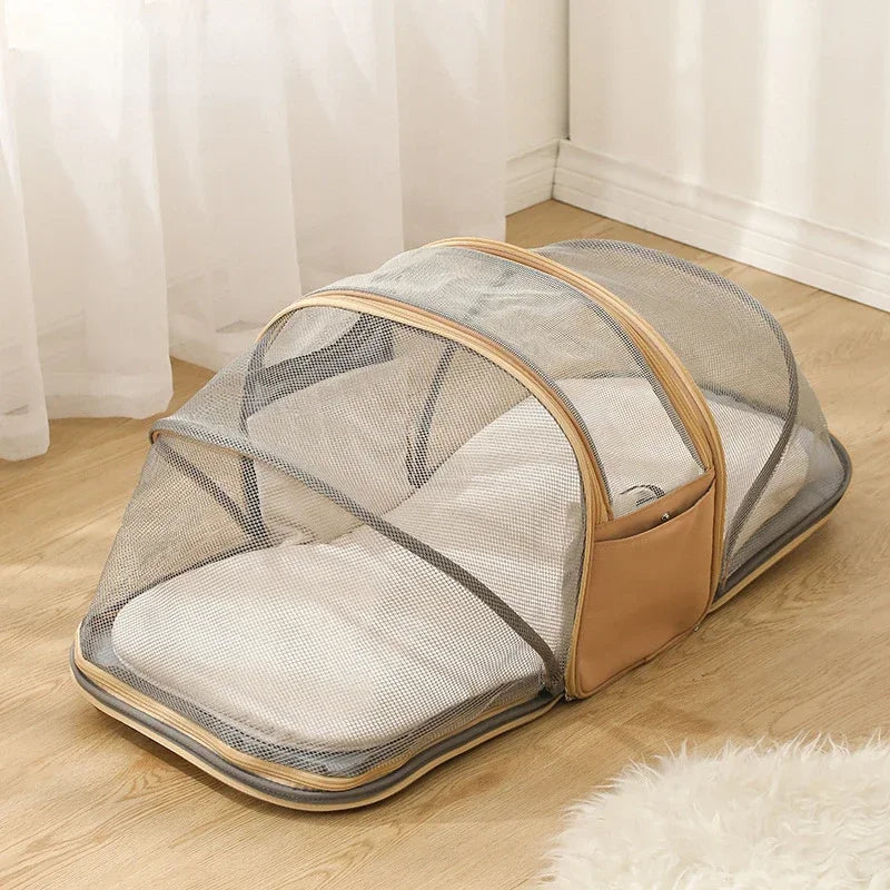Carrier for Small Dogs Backpack with Handle Multifunctional Breathable Tent Pet Single Bag
