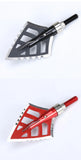 6Pcs Archery Hunting Aluminum Broadheads 4-blade Arrow Heads Points Tips Shooting 100 Grain Broadheads