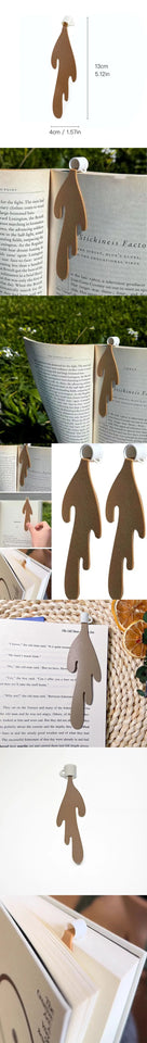 Funny Bookmark Spilled Coffee Bookmark Corner Marker Gift for Kid Students Reading Bookmarks