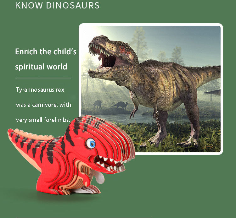 Animal 3D Paper Puzzle For Kids Educational Montessori Toys Funny DIY Manual Assembly Three-dimensional Model Toy For Boy Girl