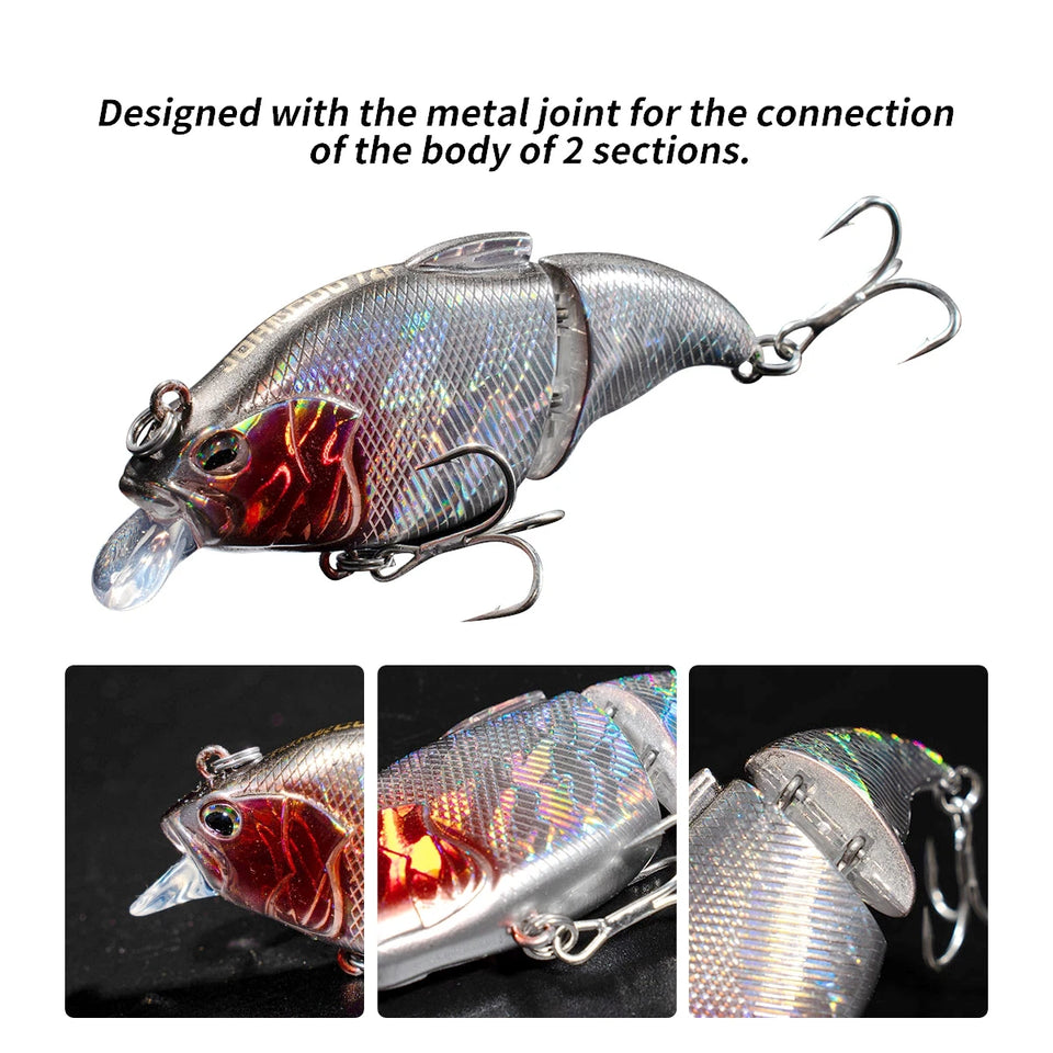 Fishing Lure Vatalion 7cm 10.5g Sinking Floating Crankbait Artificial HardBait Jointed VIB Vibration Wobblers Trout Bass Fishing