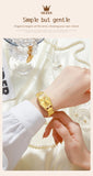 OLEVS Brand Casual Stainless Steel Female Wristwatcch Relogio Feminino Luxury Gold Red Quartz Ladies Watch Fashion Women Watches