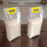 10pcs 5kg/10kg Rice Grain Packaging Bag Plastic with Handle Food Vacuum Bag Insect Proof Moisture-proof Food Storage Sealed Bag