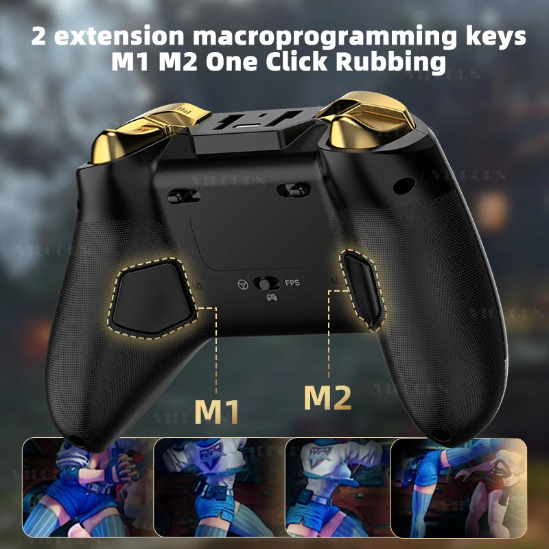 Z03DP Black Myth Wukong Gamepad 800Hz Wireless Dual Vibration Gaming Controller 6-Axis for Switch/IOS/Android/PC Hall Joystick