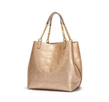 CH Superior Sense of Solid Colour Simple Style Ladies Large Capacity Tote Bag Daily Commuting Fashion Style Ladies Versatile