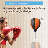 Punching Bag Height Adjustable Speed Bag Punching Reflex Ball Set for Training Boxing Stress Relief & Fitness
