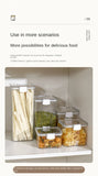 Sealed Jars For Kitchen Storage Box Grain Coffee Bean Sealed Tanks Large Capacity Moisture proof Transparent Seasoning Jar Set