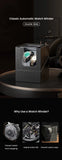 Double Watch Winder for Automatic Watches Automatic Watch Winder Leather Box 2 Slots Watch Winder for Men with Quiet Motor
