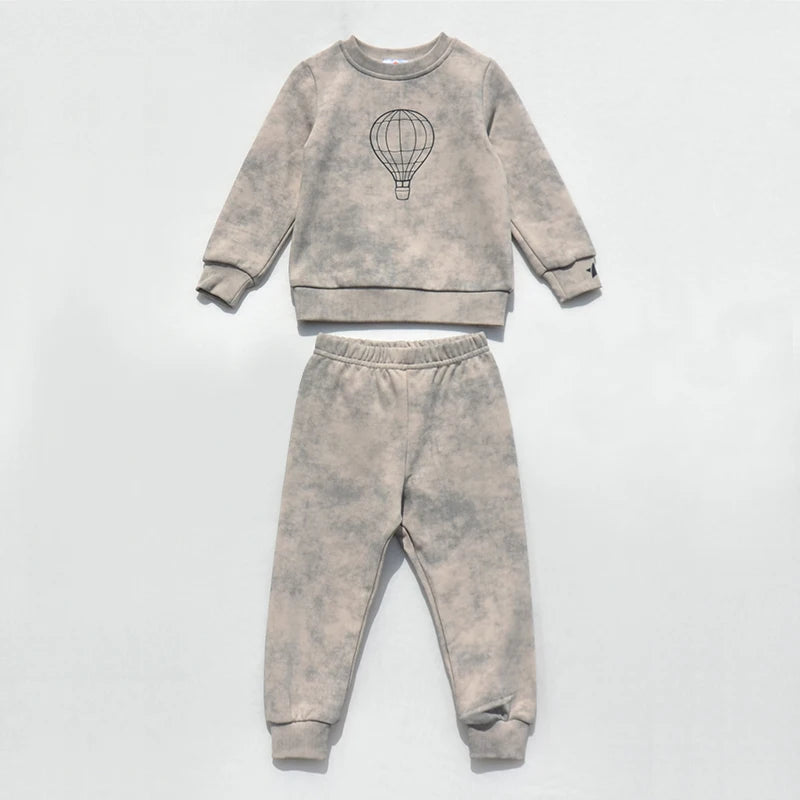AA 25AW Tie-Dye Printed Cotton Sweatshirt Collection Girls Dress Baby Set Children Family Matching Outfits Casual Clothes