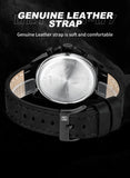 Original NAVIFORCE Business Luxury Leather Strap Men Watches Sports Chronograph Watch for Man 3ATM Waterproof Quartz Wristwatch