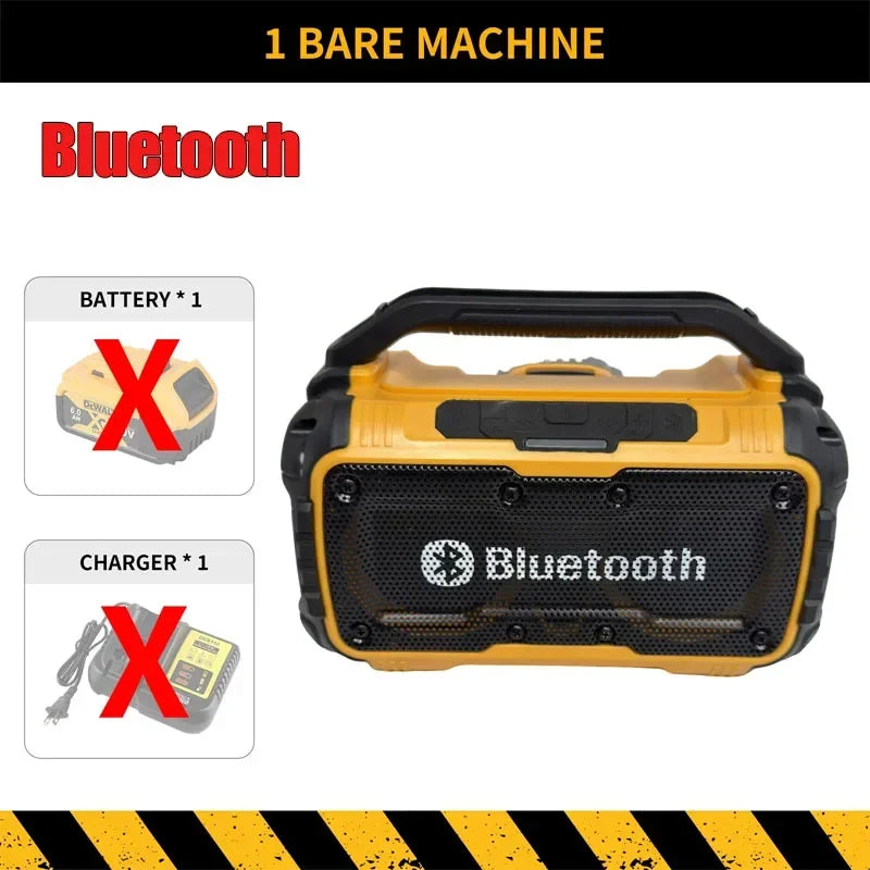 Dewalt Electric Portable Speaker Wireless Bluetooth-compatible Subwoofer Outdoor Construction Site Waterproof Loudspeaker Stereo