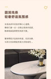 Italian minimalist new rock slab coffee table living room home simple modern high-end combination light luxury oval tea table