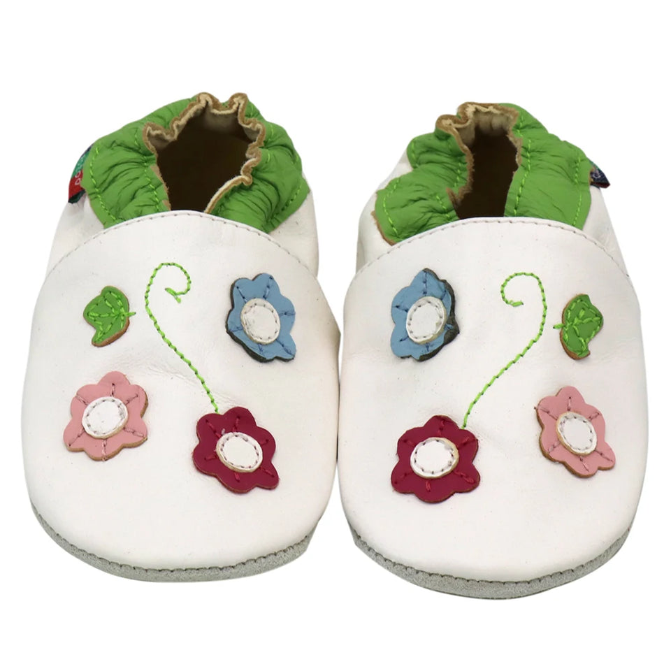 002Carozoo Girl Boy Shoes Soft Sheepskin Leather Shoes Skid-Proof Soft Soled Shoes Baby First Walkers Shoe Fit 0-24 Monther