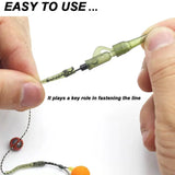 40PCS/lot Carp Fishing Accessories Lead Clip Quick Change Swivel Tail Rubber Anti Tangle Sleeves for Carp Rigs Fishing Tackle