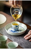 Kung Fu Tea Cup, Hand-painted,  Vintage Blue and White Tea Cup, Handmade Ceramic，High End Personal Tea Cup, Single Cup