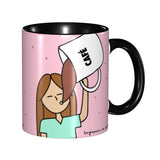 Pink Doctor Nurse Coffee Mugs DIY Customized Enfermera En Apuros Ceramic Milk Tea Mug Cup