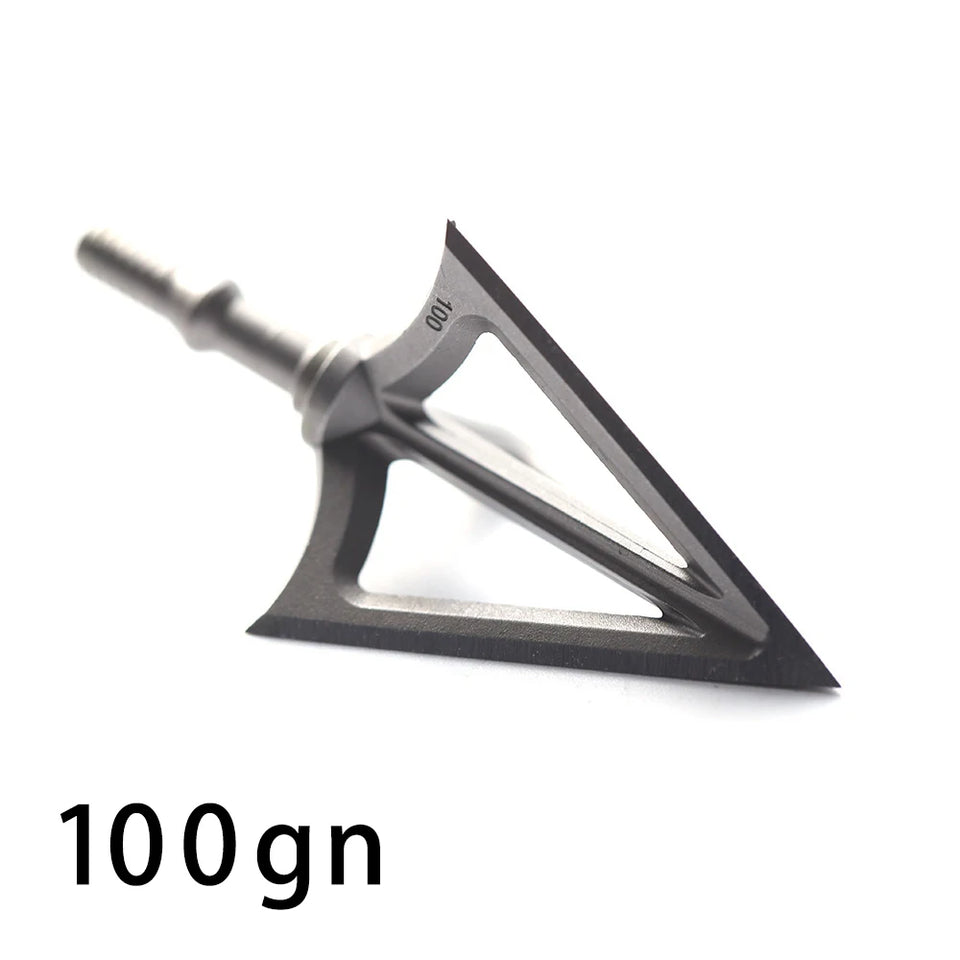 3pcs Hunting Broadhead 100gn-150gn ArrowHead Arrows Points for Compound Recurve Traditional Bow Crossbow Hunting Archery Outdoor