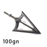3pcs Hunting Broadhead 100gn-150gn ArrowHead Arrows Points for Compound Recurve Traditional Bow Crossbow Hunting Archery Outdoor