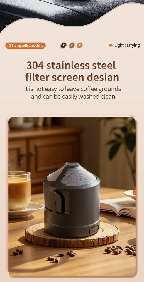 3-in-1 Capsule Coffee Maker Portable Espresso Coffee Machine for Car & Home Camping Coffee Maker Type-c Rechargeable Automatic