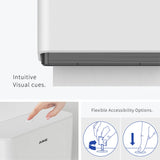 AIKE Professional Paper Towel Holder Wall Mount Punch Free Tissue Dispenser with Smart Lock Paper Box for Toilet Bedroom Kitchen