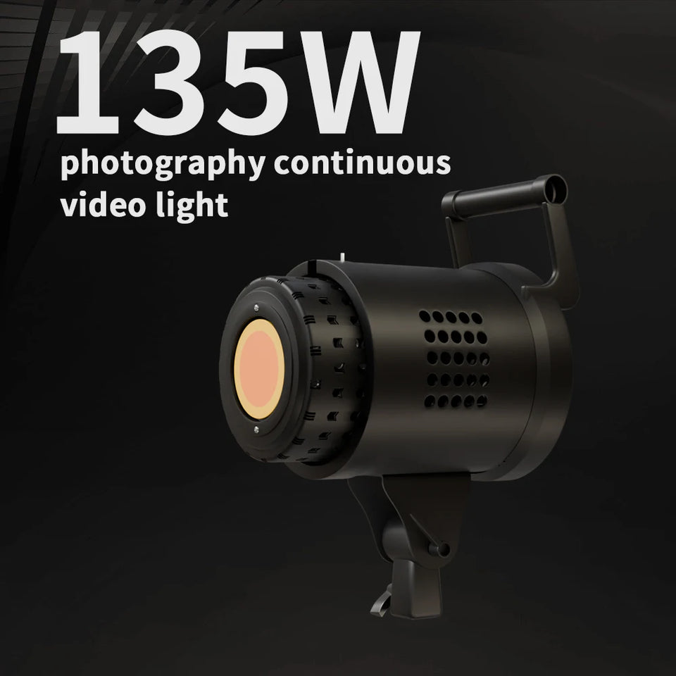 SH 115/135W LED COB Video Light Photography Lamp With Tripod Softbox Remote Control Video Light For Skit Video Photography