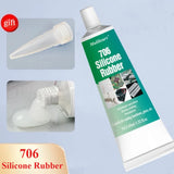 Electronic Waterproof Sealant 706 Silicone Rubber Paste Semi Transparent Insulation Anti Leakage Adhesive Fixing Glue